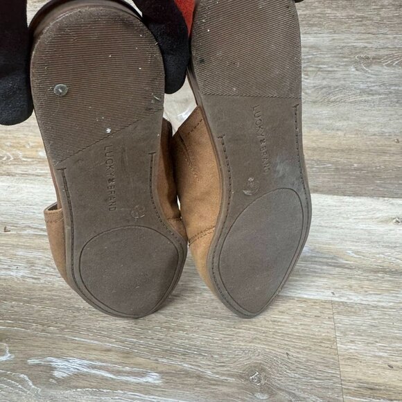 Lucky Brand Baamira Tan Leather Mule Women's Size 10 - Picture 4 of 7